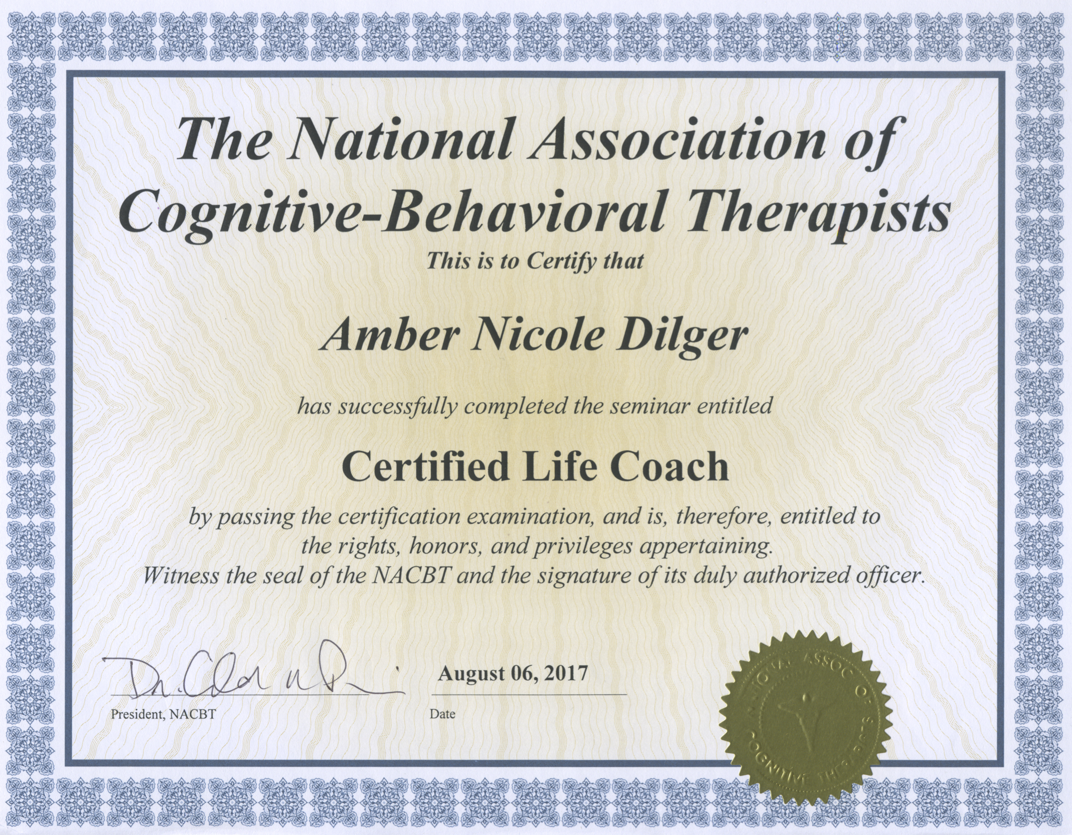 Cognitive Behavioral Therapy Coaching Certificate